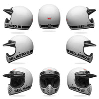 BELL Moto-3  Classic Helmet Gloss Black, Matte/Gloss Blackout, Red, White