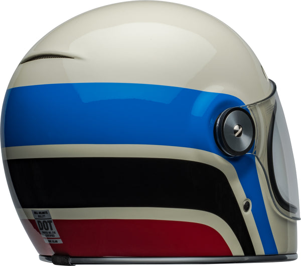 bell bullitt command helmet BELL Bullitt Street On-road Helmet Speedway Gloss Vintage White/Blue – Motor Sports Zone