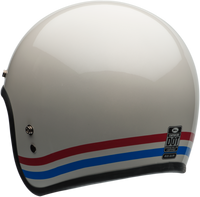 BELL Custom 500 Stripes Jet/Half Helmet Gloss Pearl White Cruiser OnRoad Touring