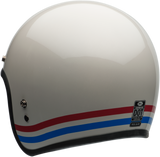 BELL Custom 500 Stripes Jet/Half Helmet Gloss Pearl White Cruiser OnRoad Touring