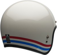 BELL Custom 500 Stripes Jet/Half Helmet Gloss Pearl White Cruiser OnRoad Touring