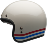 BELL Custom 500 Stripes Jet/Half Helmet Gloss Pearl White Cruiser OnRoad Touring