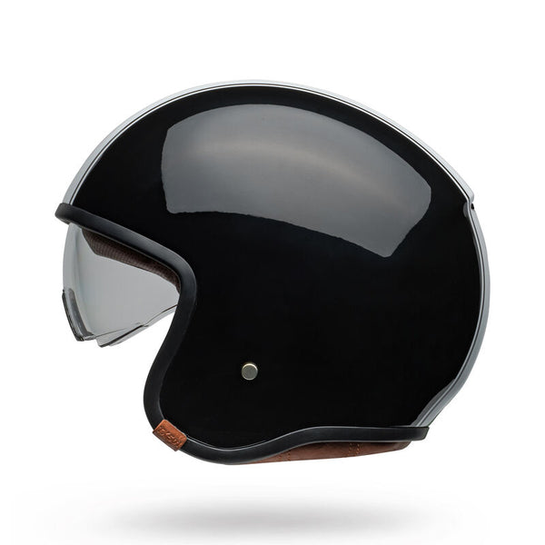 bell half helmet motorcycle BELL TX501 Jet/Half Helmet Rally Gloss Black/White – Motor Sports Zone