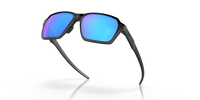 Oakley Parlay Sunglasses Steel Frame/ Prizm Sapphire Polarized Lens OO4143-0558