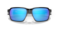Oakley Parlay Sunglasses Steel Frame/ Prizm Sapphire Polarized Lens OO4143-0558