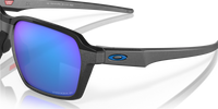 Oakley Parlay Sunglasses Steel Frame/ Prizm Sapphire Polarized Lens OO4143-0558