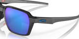 Oakley Parlay Sunglasses Steel Frame/ Prizm Sapphire Polarized Lens OO4143-0558