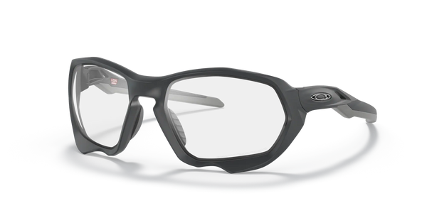 Oakley Plazma Sunglasses Matte Carbon Frame/ Clear to Black Iridium Photochromic Lens OO9019-0559