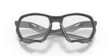 Oakley Plazma Sunglasses Matte Carbon Frame/ Clear to Black Iridium Photochromic Lens OO9019-0559
