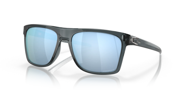 Oakley Leffingwell Sunglasses Crystal Black Frame/ Prizm Deep Water Polarized Lens OO9100-0557