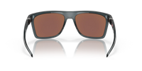 Oakley Leffingwell Sunglasses Crystal Black Frame/ Prizm Deep Water Polarized Lens OO9100-0557