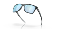 Oakley Leffingwell Sunglasses Crystal Black Frame/ Prizm Deep Water Polarized Lens OO9100-0557