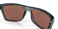 Oakley Leffingwell Sunglasses Crystal Black Frame/ Prizm Deep Water Polarized Lens OO9100-0557