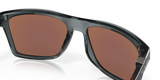 Oakley Leffingwell Sunglasses Crystal Black Frame/ Prizm Deep Water Polarized Lens OO9100-0557