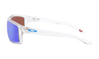 Oakley GIBSTON Sunglasses Polished Clear Frame/ Prizm Sapphire Lens