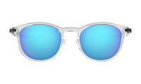 Oakley Pitchman R Sunglasses Polished Clear Frame/ Prizm Sapphire Lens OO9439-0450