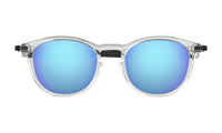 Oakley Pitchman R Sunglasses Polished Clear Frame/ Prizm Sapphire Lens OO9439-0450