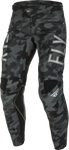 FLY RACING KINETIC SE TACTIC PANTS BLACK/GREY CAMO