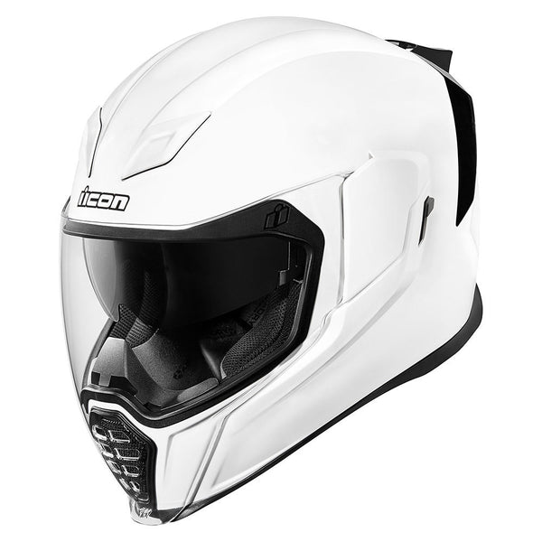 Icon Airflite Motorcycle Helmet Gloss White XXL