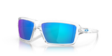 Oakley Cables Sunglass Polished Clear Frame / Prizm Sapphire Polarized Lenses