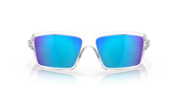 Oakley Cables Sunglass Polished Clear Frame / Prizm Sapphire Polarized Lenses