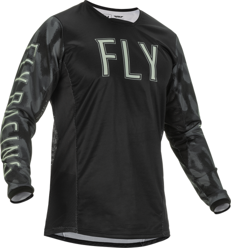 Fly Racing Kinetic SE Tactic Jersey -Gray Black Camo-