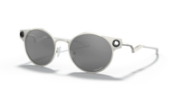 Oakley Deadbolt Sunglass Satin Chrome Frame/ Prizm Black Lenses