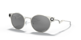 Oakley Deadbolt Sunglass Satin Chrome Frame/ Prizm Black Lenses