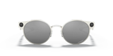 Oakley Deadbolt Sunglass Satin Chrome Frame/ Prizm Black Lenses