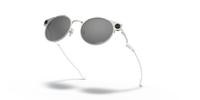 Oakley Deadbolt Sunglass Satin Chrome Frame/ Prizm Black Lenses
