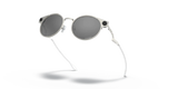 Oakley Deadbolt Sunglass Satin Chrome Frame/ Prizm Black Lenses