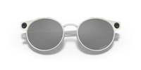 Oakley Deadbolt Sunglass Satin Chrome Frame/ Prizm Black Lenses