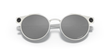 Oakley Deadbolt Sunglass Satin Chrome Frame/ Prizm Black Lenses