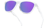 Oakley Frogskins Sunglasses Polished Clear Frame/ Prizm Violet Lens High Bridge Fit