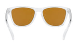 Oakley Frogskins Sunglasses Polished Clear Frame/ Prizm Violet Lens High Bridge Fit