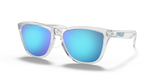 Oakley Frogskins Sunglasses Crystal Clear Frame/ Prizm Sapphire Lens