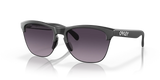 Oakley Frogskins Lite Sunglasses Matte Black Frame/ PRIZM Grey Gradient Lens