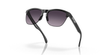 Oakley Frogskins Lite Sunglasses Matte Black Frame/ PRIZM Grey Gradient Lens