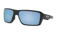 Oakley Double Edge Sunglass Matte Black Frame/ Prizm Deep Water Polarized Lenses