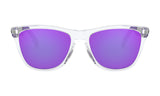 Oakley Frogskins Mix Sunglasses Polished Clear Frame/ Violet Iridium Lens