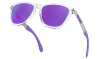 Oakley Frogskins Mix Sunglasses Polished Clear Frame/ Violet Iridium Lens