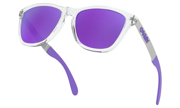 Barmhjertige desinfektionsmiddel spids Oakley Frogskins Mix Sunglasses Polished Clear Frame/ Violet Iridium L –  Motor Sports Zone