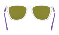 Oakley Frogskins Mix Sunglasses Polished Clear Frame/ Violet Iridium Lens