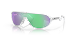 Oakley CMDN Sunglass Matte Clear Frame / Prizm Road Jade Lens Low Bridge Fit