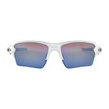 Oakley Flak 2.0 XL Sunglasses Polished White Frame/ Prizm Deep Water Polarized Lens