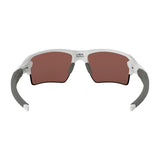 Oakley Flak 2.0 XL Sunglasses Polished White Frame/ Prizm Deep Water Polarized Lens