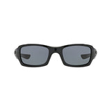 Oakley Fives Squared Sunglasses Polished Black Frame/ Grey Lens