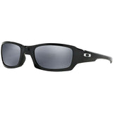 Oakley Fives Squared Sunglasses Polished Black Frame/ Black Iridium Polarized Lens