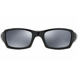 Oakley Fives Squared Sunglasses Polished Black Frame/ Black Iridium Polarized Lens