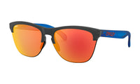 Oakley Frogskins Lite Sunglasses Matte Crystal Black Frame/ Prizm Ruby Lens